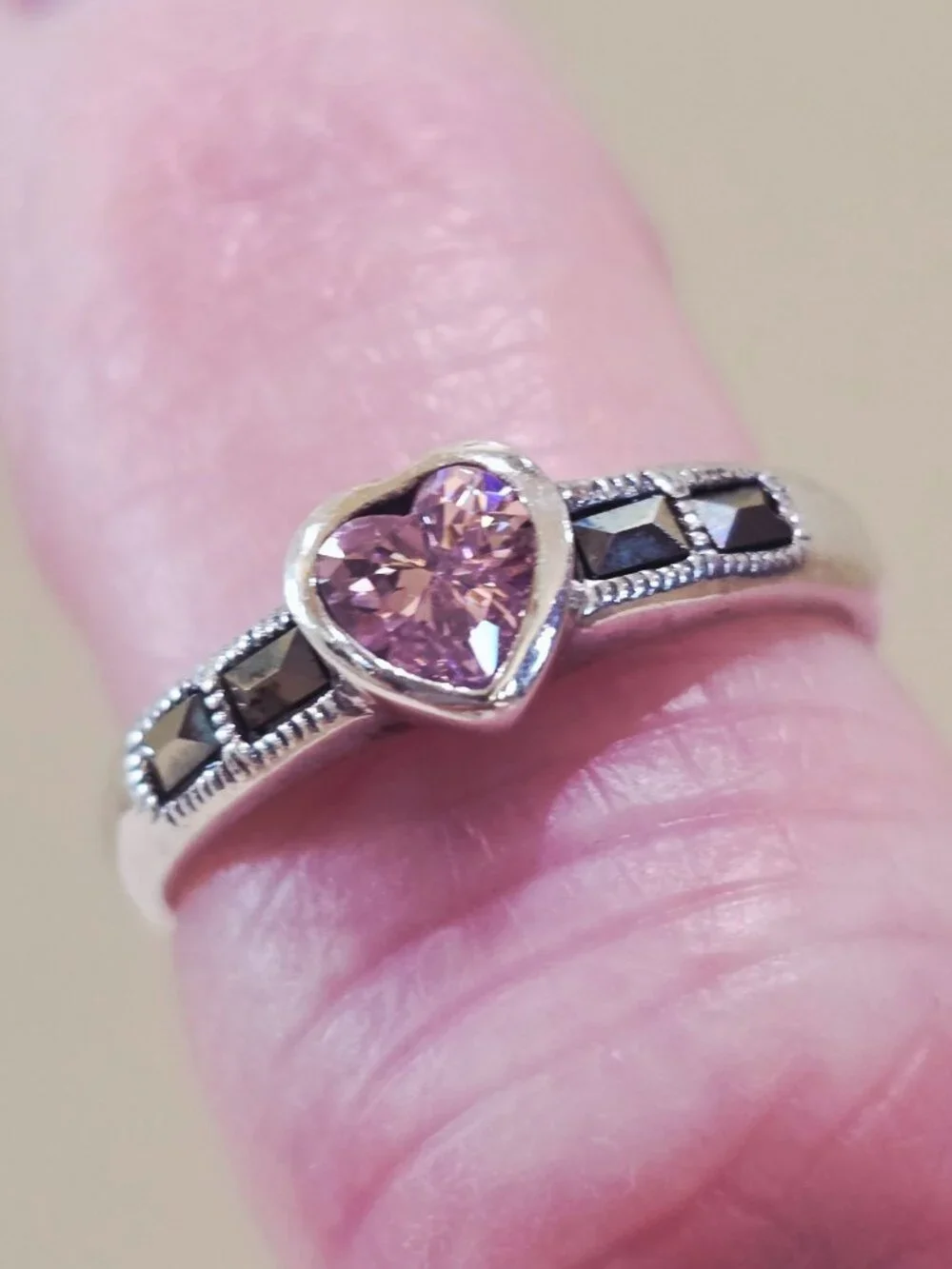 Vintage Sterling Silver vintage bezel